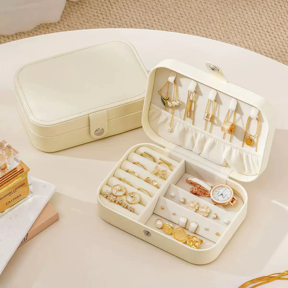 Portable Travel Jewelry Box Organizer