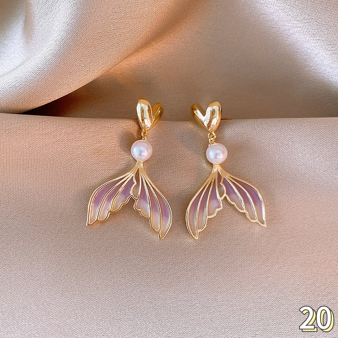 Enamel earrings