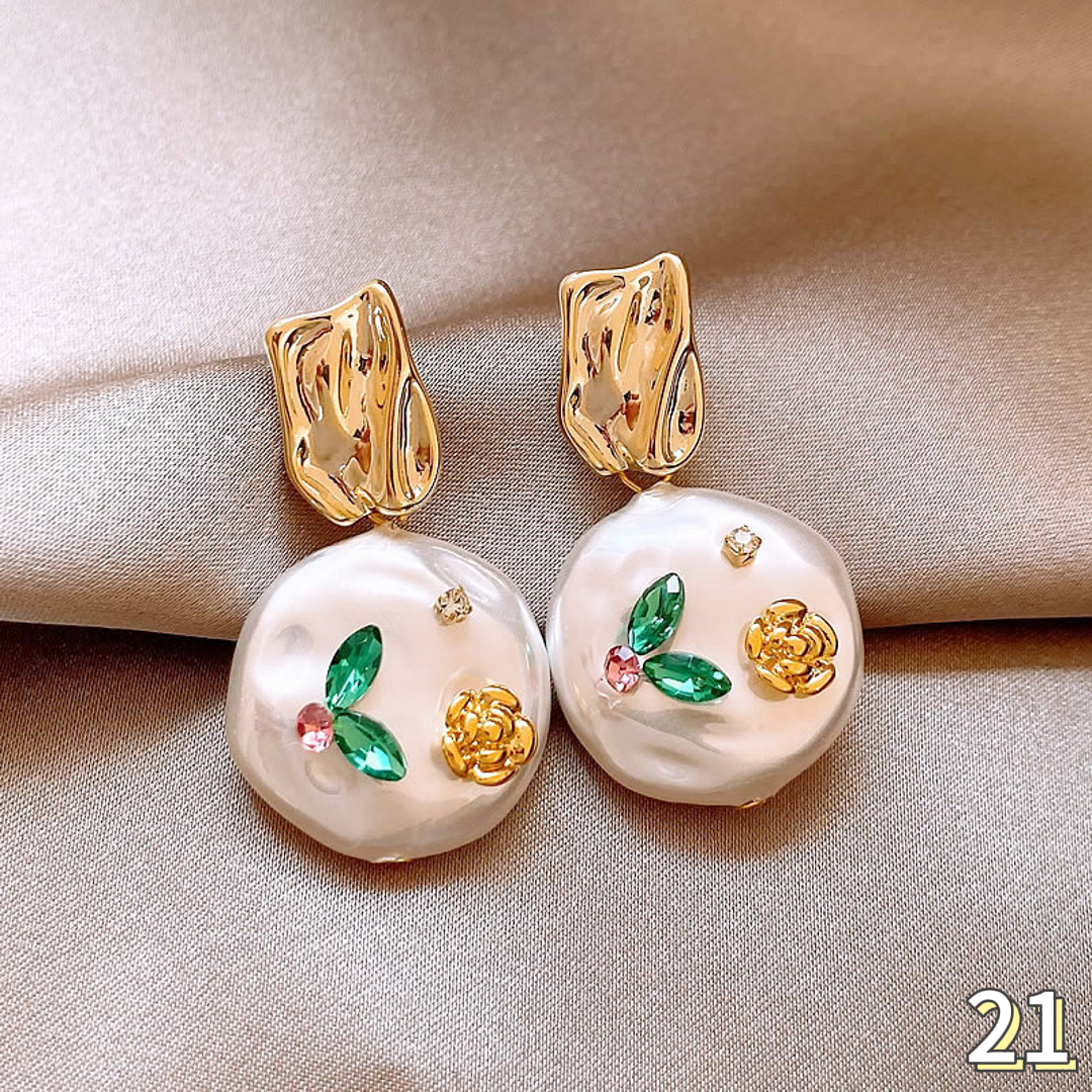 Enamel earrings