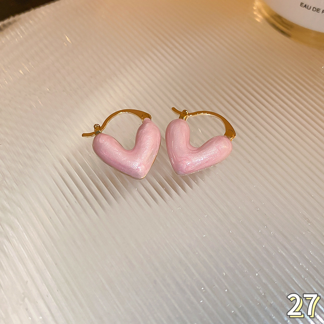 Enamel earrings