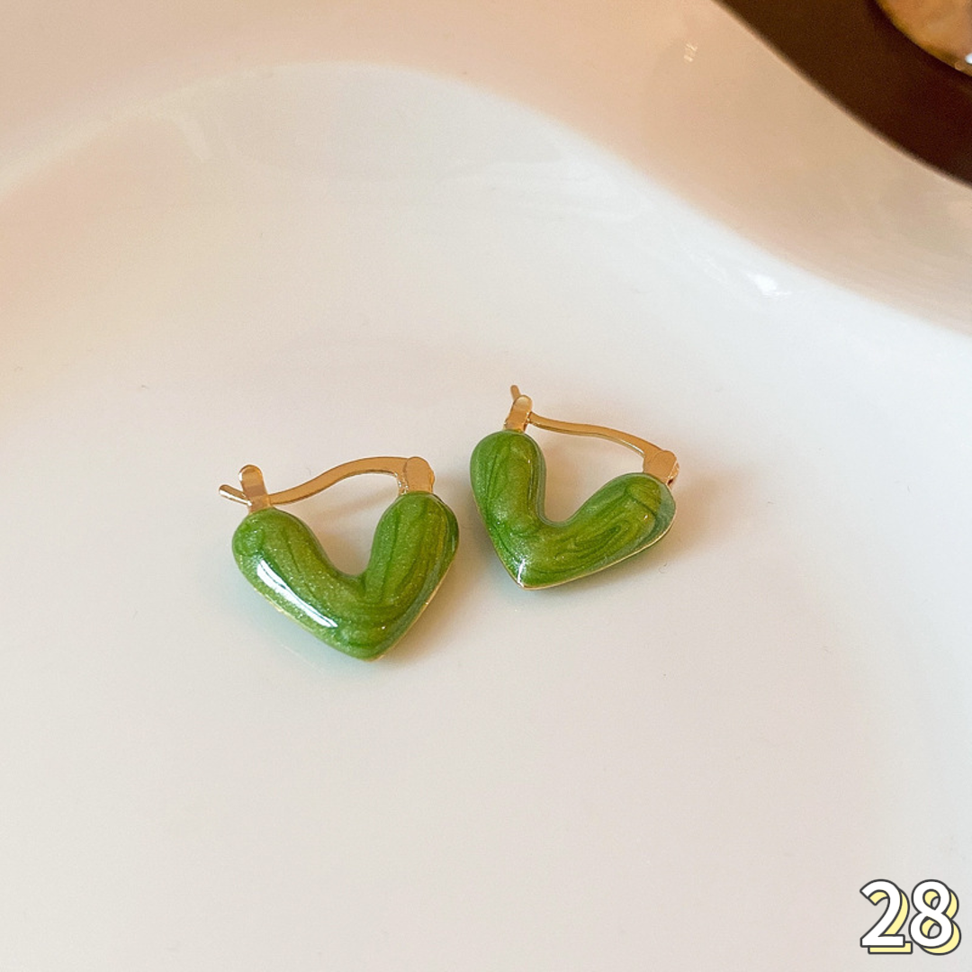 Enamel earrings