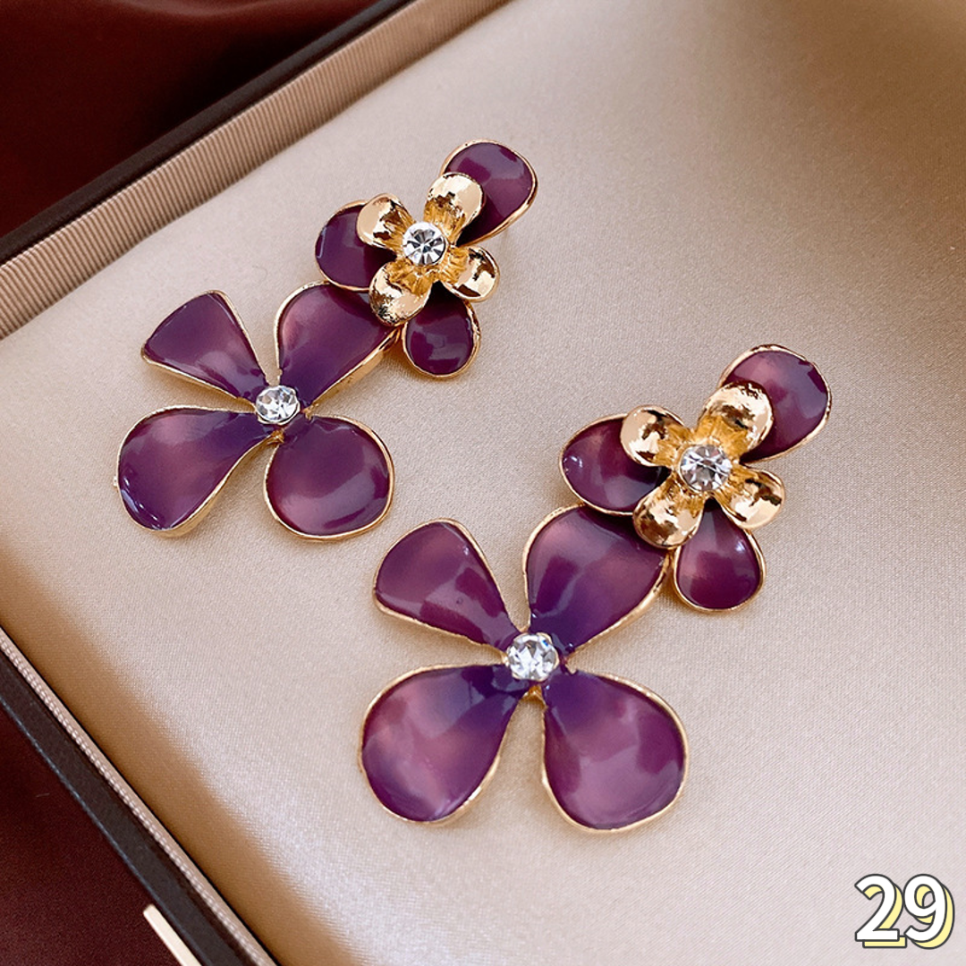 Enamel earrings
