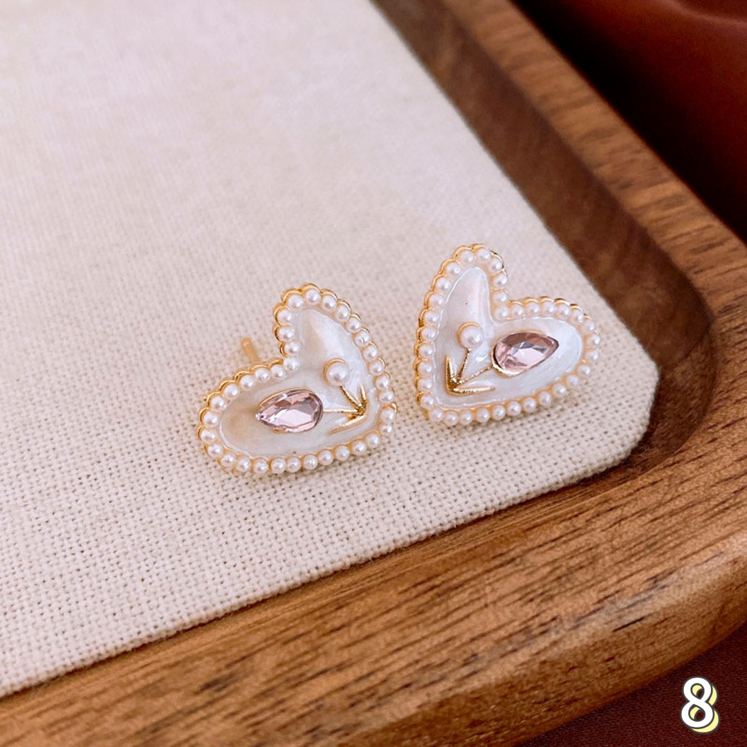 Enamel earrings